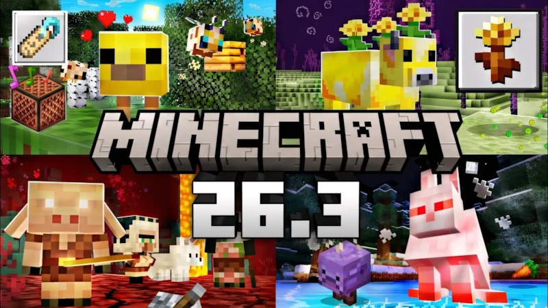 Tải Minecraft 1.26.3 (26.3) APK Tiếng Việt: Cập Nhật Tiny Takeover
