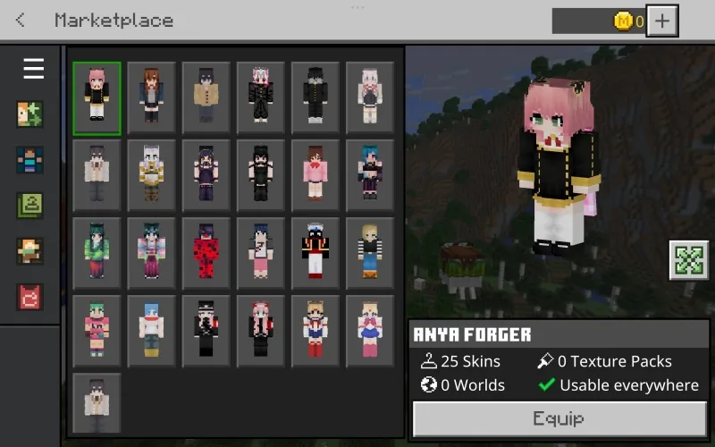 Anime Skins for Minecraft