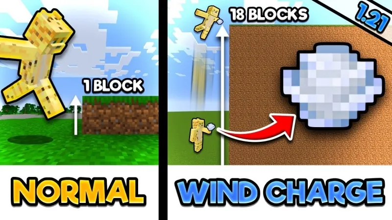 Cải Tiến Đột Phá Với Wind Charge Trong Minecraft 1.221.20
