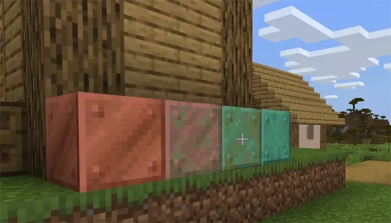 Khắc phục lỗi tương tác với khối Đồng (Copper Block) Trong Minecraft 1.21.43