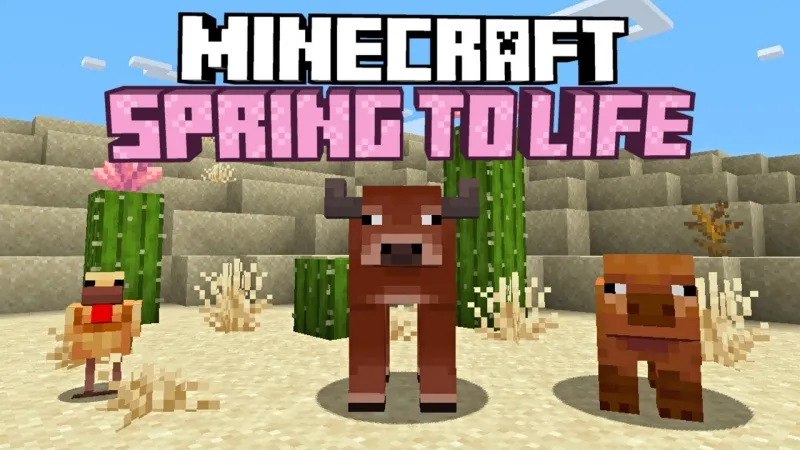 Sự xuất hiện của bụi cây đom đóm (Firefly Bush) trong Minecraft 1.21.5