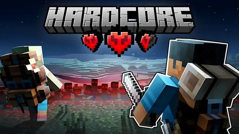 Chế Độ Hardcore Thử Thách Bản Lĩnh Sinh Tồn Trong Minecraft 1.21.10 APK