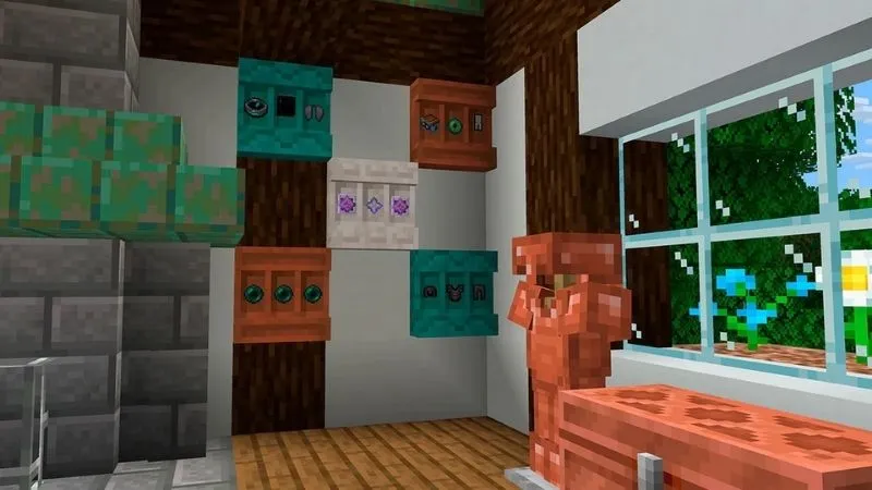 Bổ Sung Nhiều Khối Trang Trí Bằng Đồng Tuyệt Đẹp Trong Minecraft 1.21.120 APK