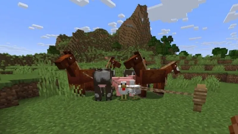 Trải Nghiệm Tính Năng Leash (Dây Xích) Mới Trong Minecraft 1.21.90.20